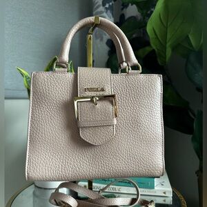 Furla Buckle Pink Handbag/ Crossbody Bag